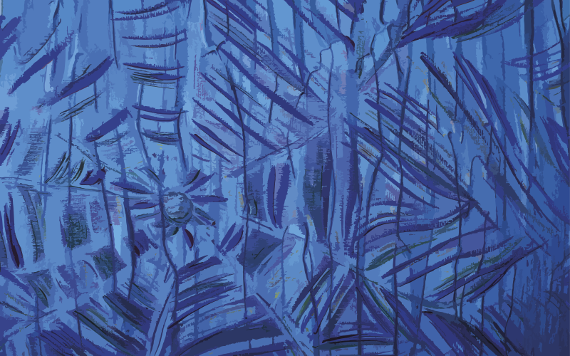 乙烯基地毯特性呈现异域植物印花 - TenStickers