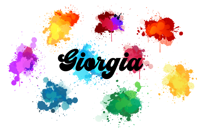 乙烯基地毯设计圆润且带有飞溅效果 - TenStickers