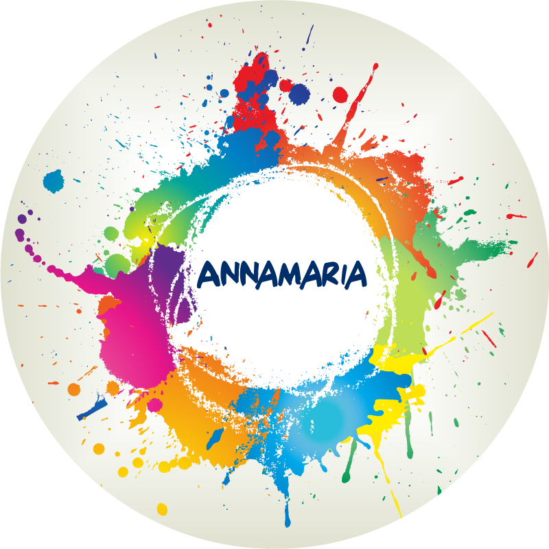 乙烯基地毯 名字的飞溅 - TenStickers