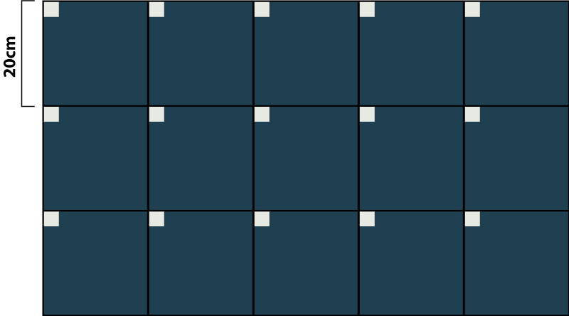 北欧风格现代蓝色北欧乙烯基地毯 - TenStickers