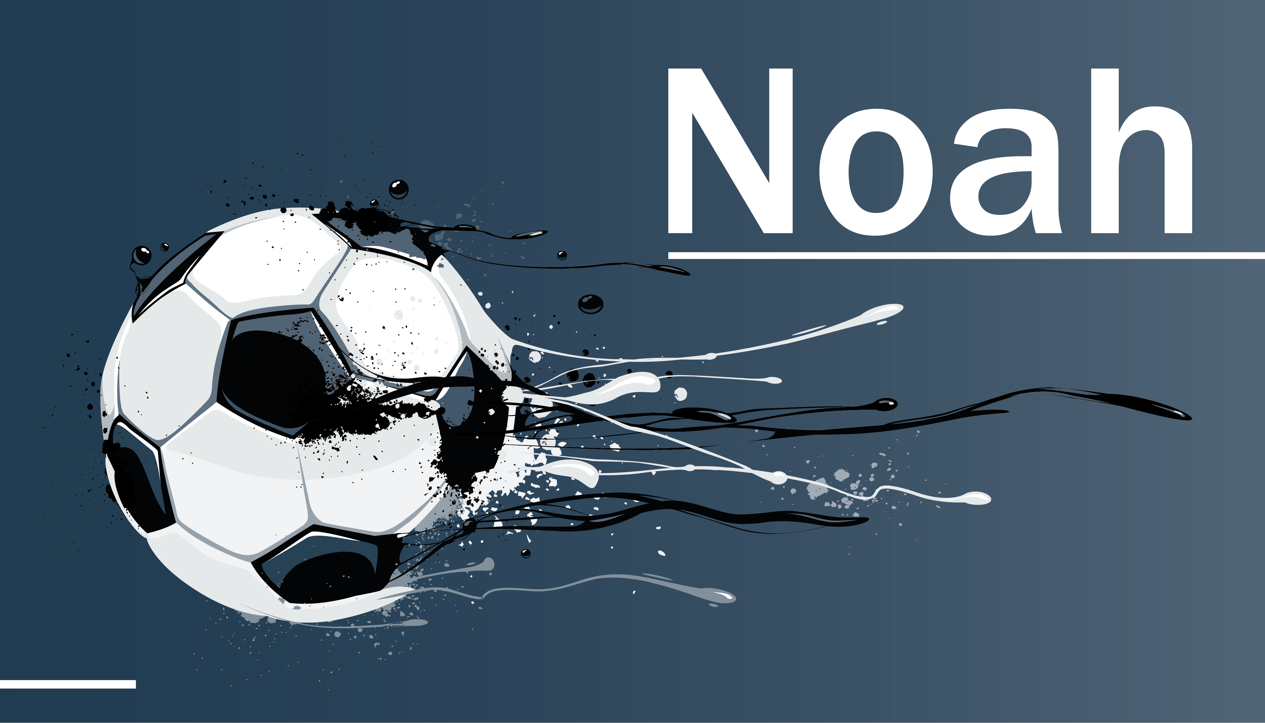 乙烯基地毯 个性化足球动作地毯 - TenStickers