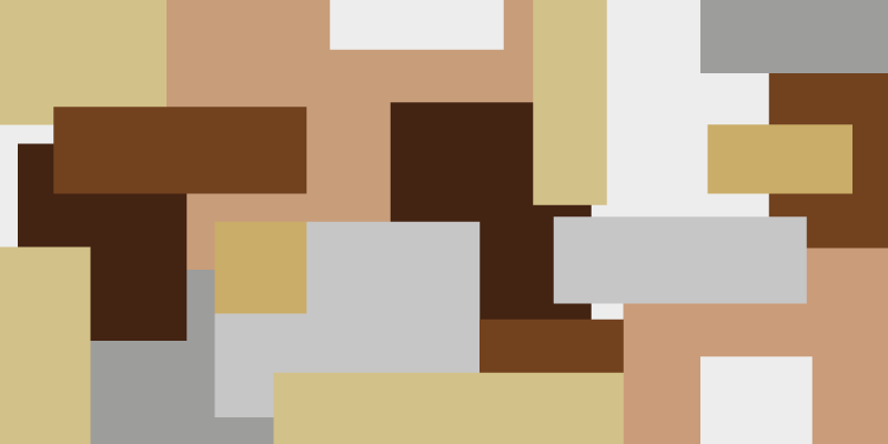 乙烯基地毯呈现抽象几何图案 - TenStickers