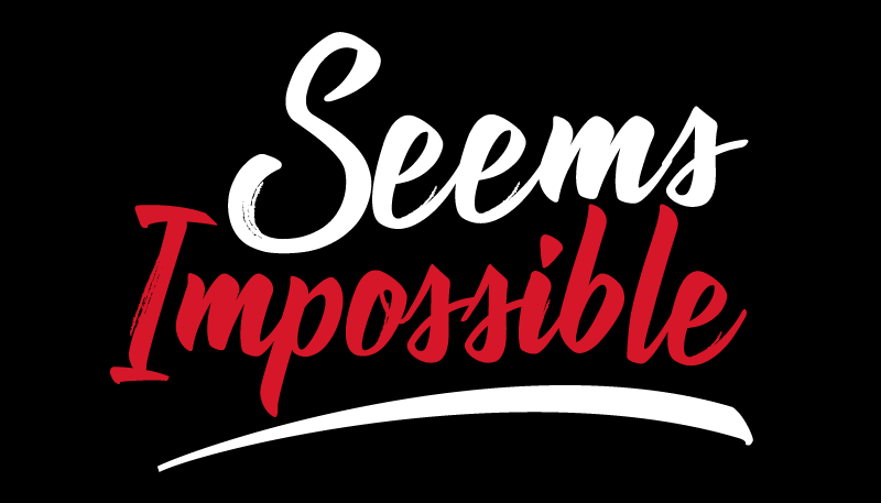 乙烯基地毯与短语似乎不可能实现 - TenStickers