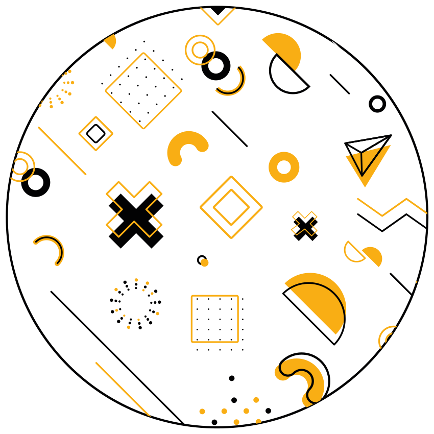 乙烯基地毯几何现代数学形状 - TenStickers