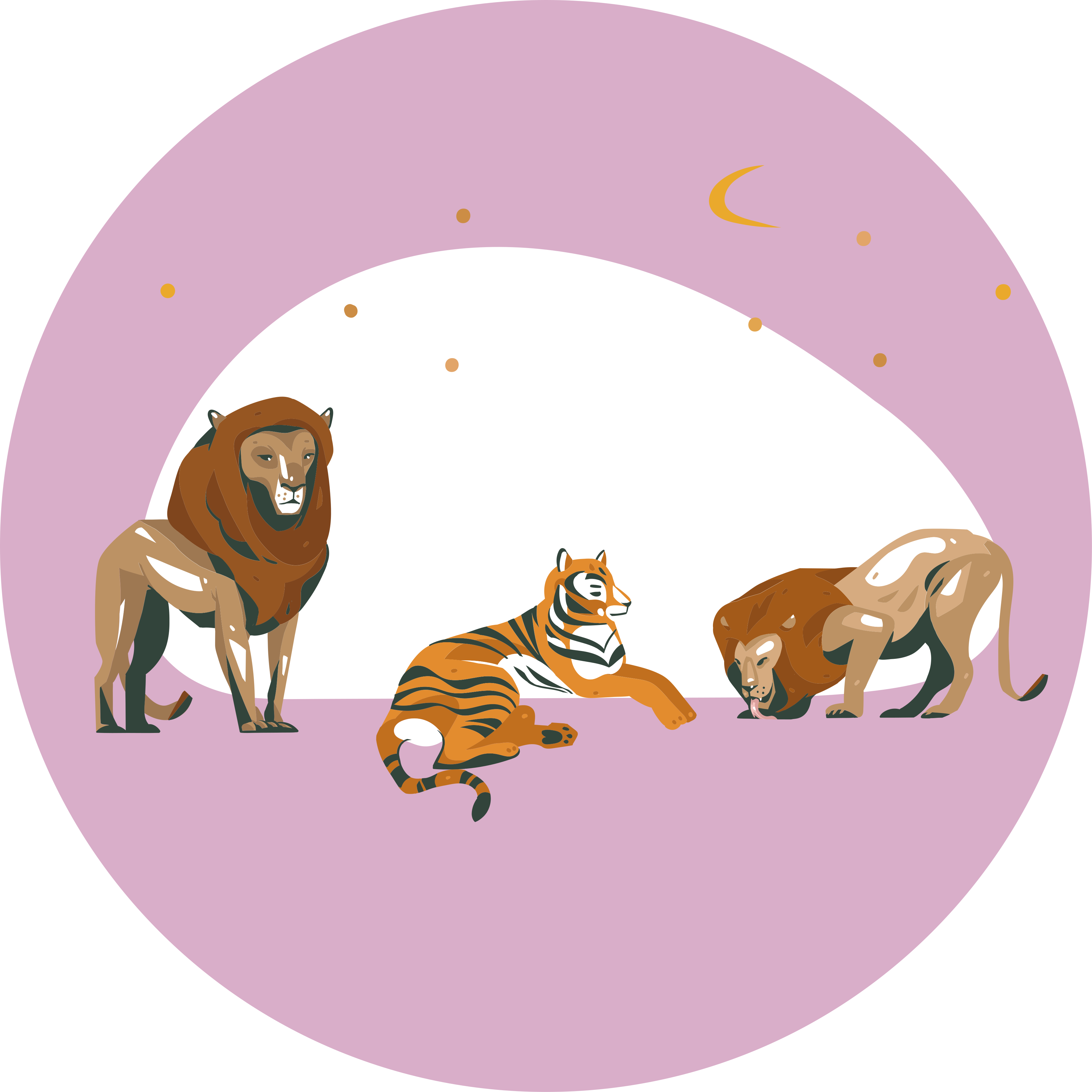 乙烯基地毯动物野生动物探险 - TenStickers
