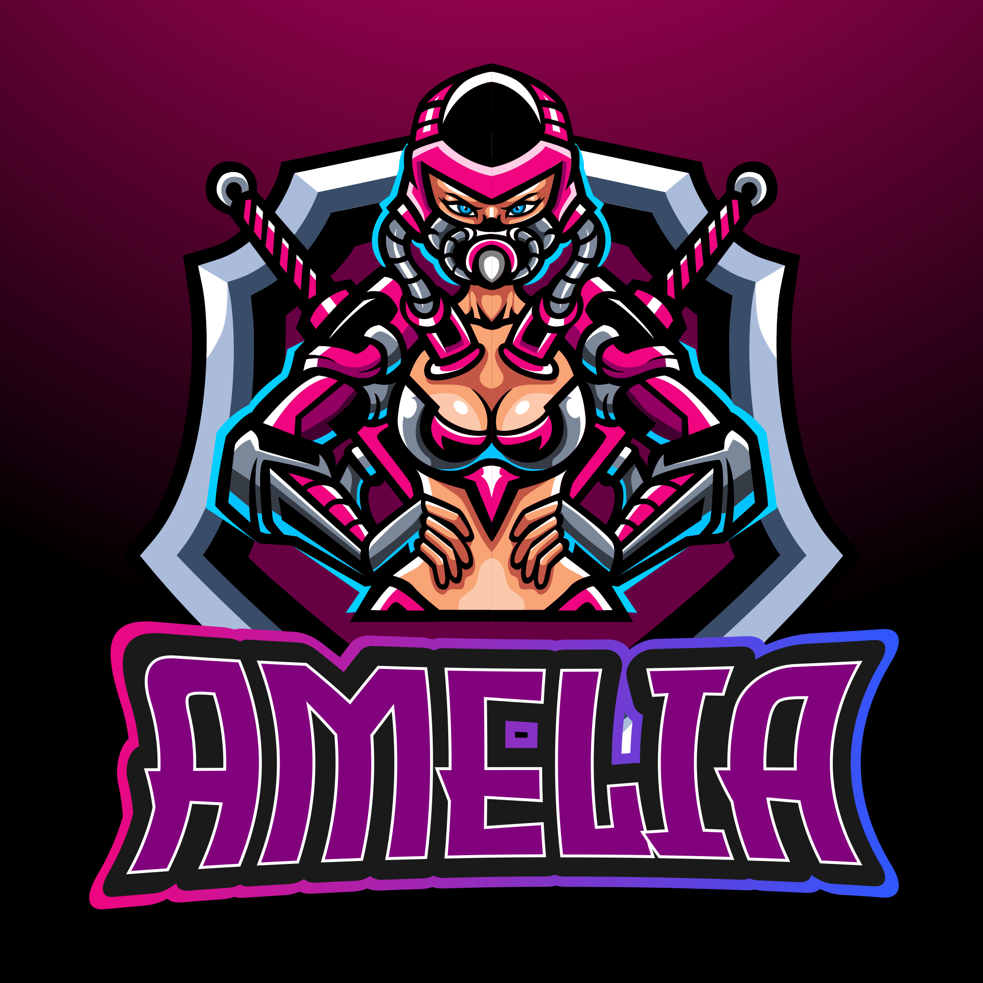 乙烯基地毯 游戏女英雄命名款 - TenStickers