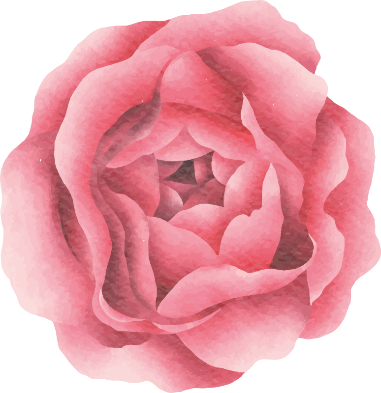 乙烯基花草地毯柔和粉色绽放 - TenStickers