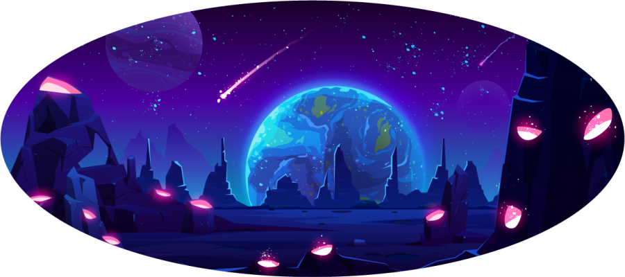 乙烯基地毯星星银河探险 - TenStickers