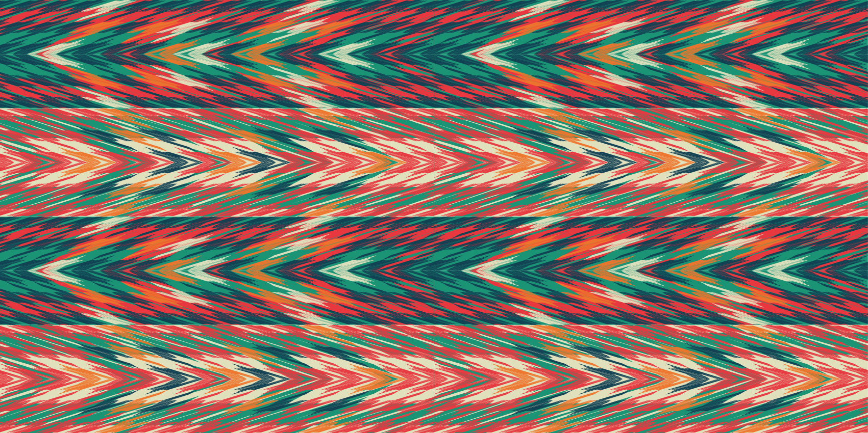 乙烯基地毯条纹动态色彩波浪 - TenStickers