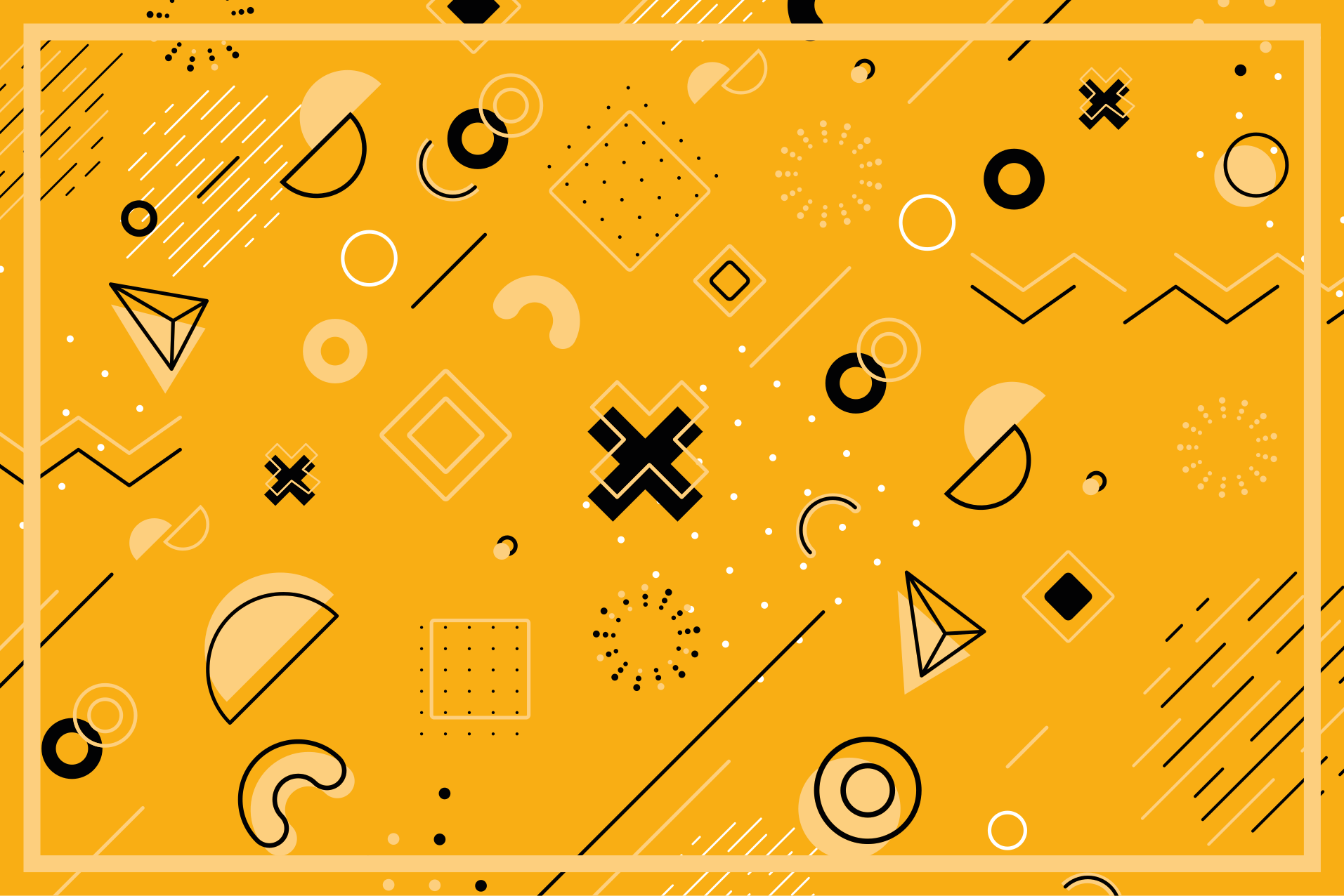 乙烯基地毯几何抽象形状图案 - TenStickers