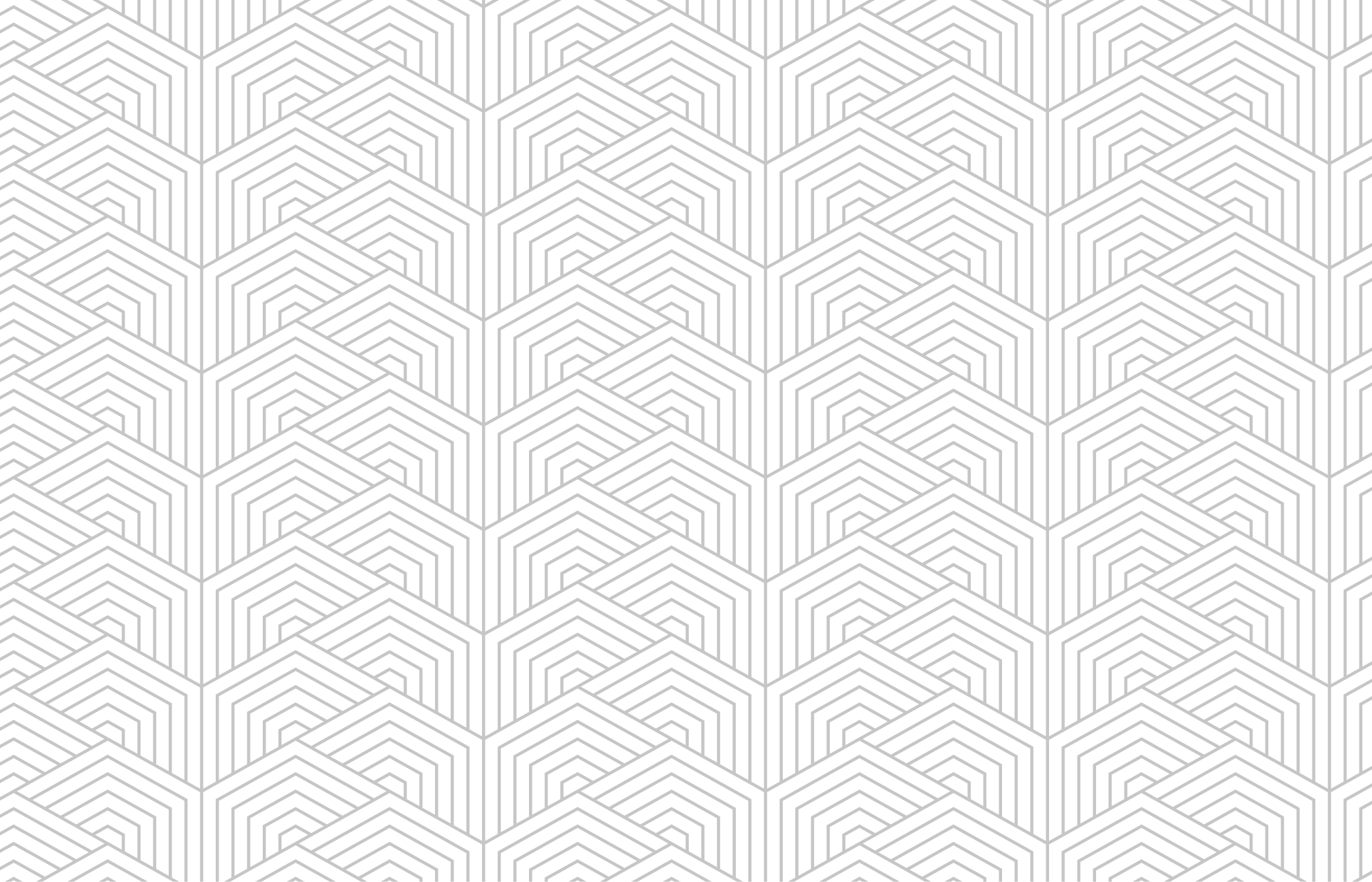 乙烯基地毯几何灰色六边形图案 - TenStickers