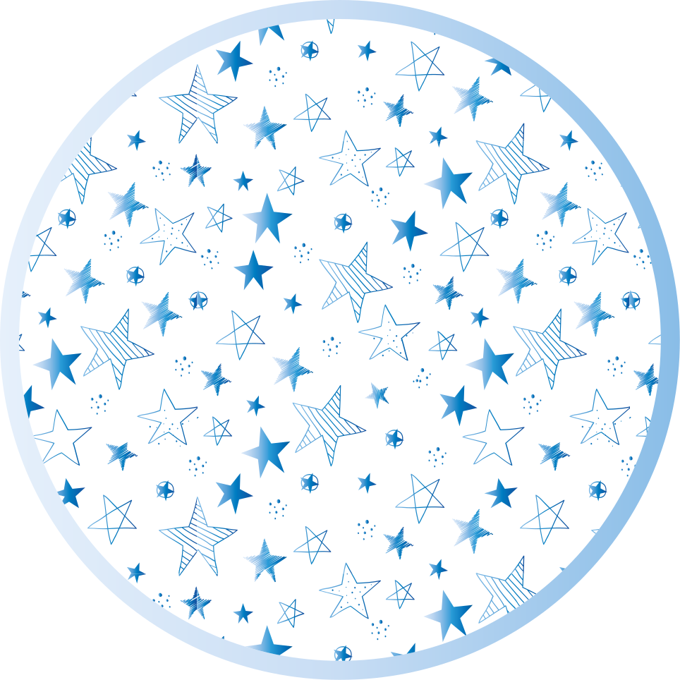 乙烯基地毯托儿所星空蓝图案 - TenStickers