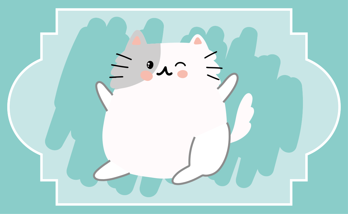 乙烯基地毯托儿所可爱猫咪插图 - TenStickers