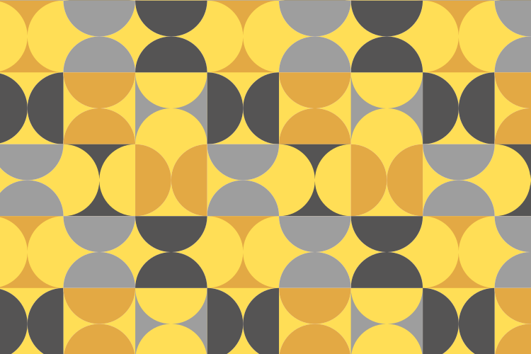 乙烯基地毯几何圆形图案游戏 - TenStickers