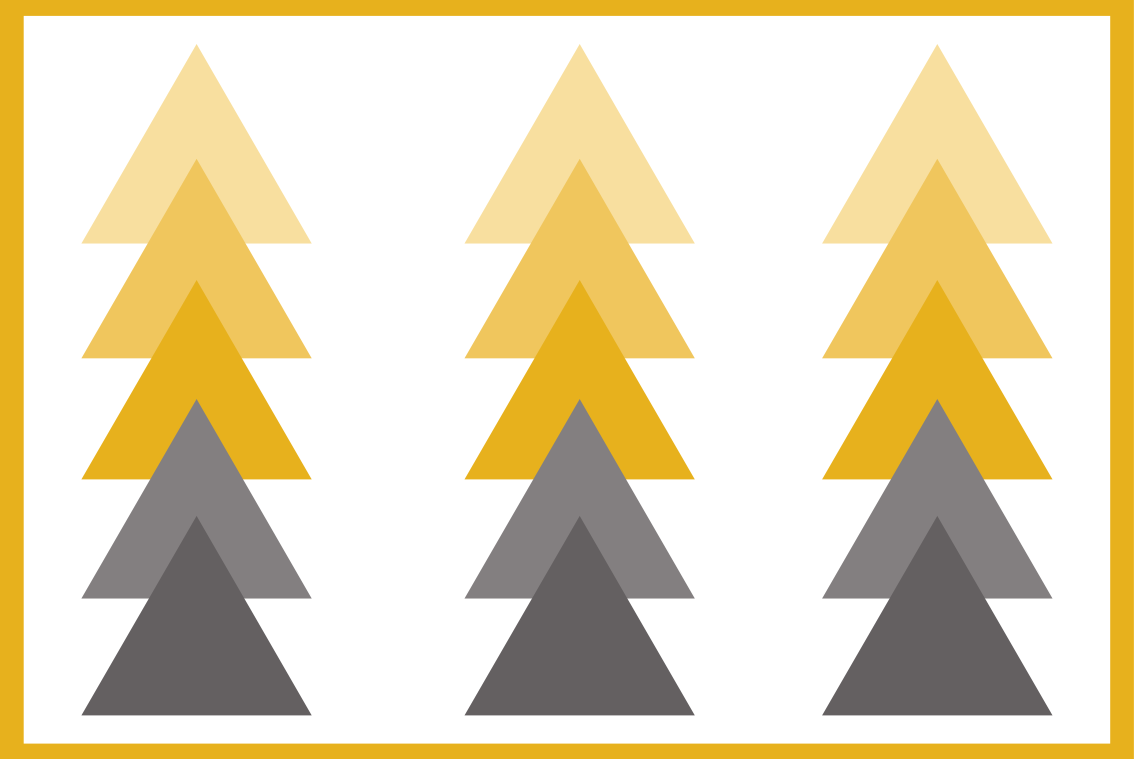 乙烯基地毯几何三角形色彩瀑布 - TenStickers