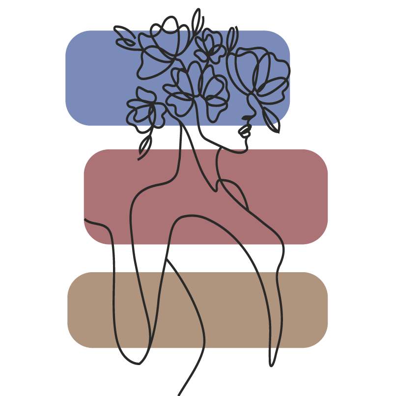 极简主义优雅植物轮廓设计 - TenStickers