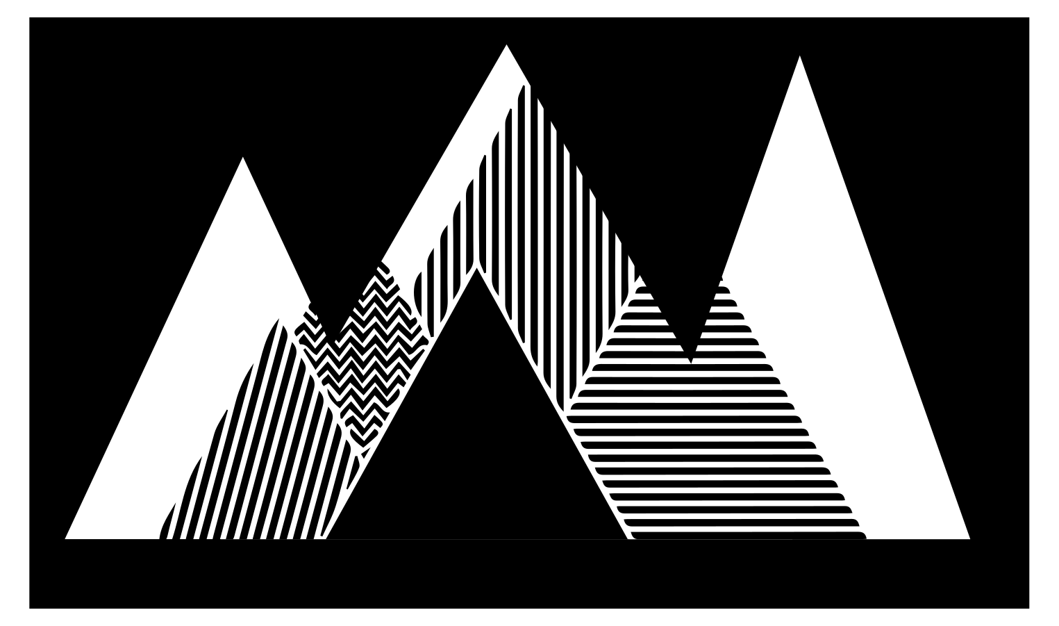 乙烯基地毯几何时尚之锯齿图案 - TenStickers