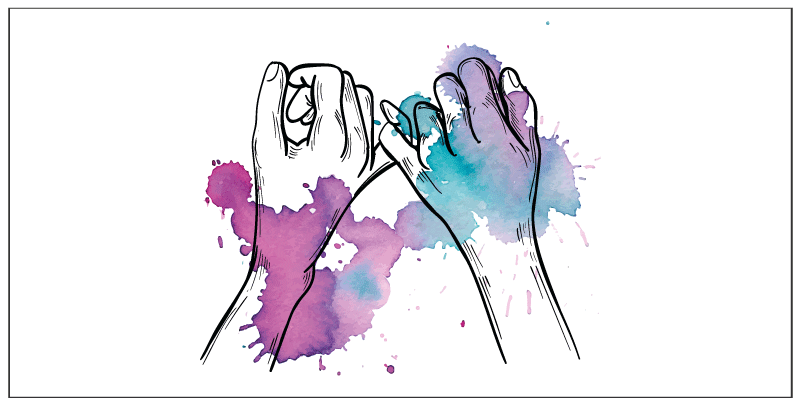 乙烯基地毯 色彩鲜艳的手势 - TenStickers