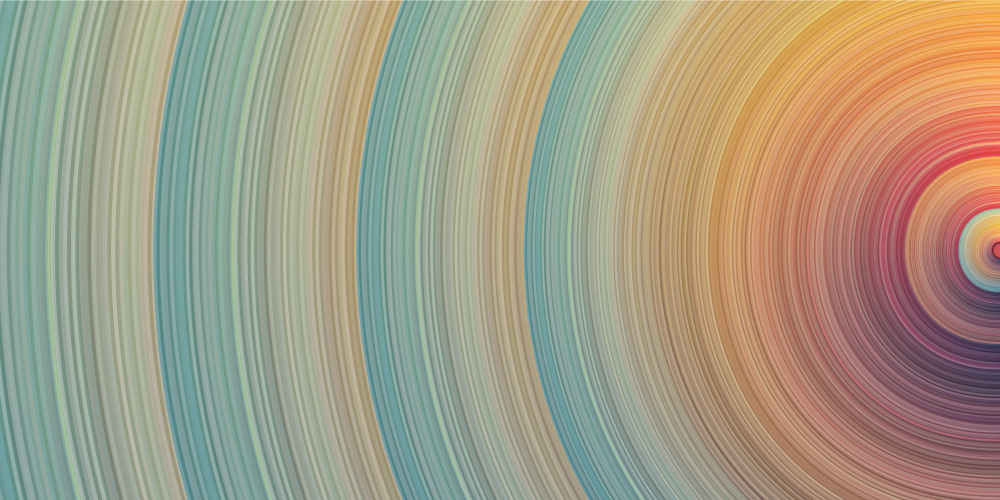 极简主义的螺旋色彩波纹 - TenStickers