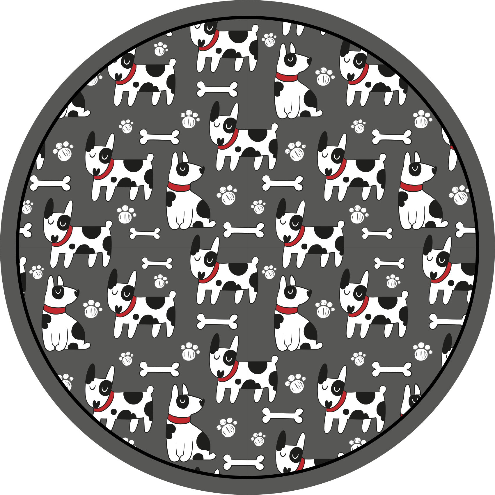 乙烯基地毯适合活泼狗狗图案 - TenStickers
