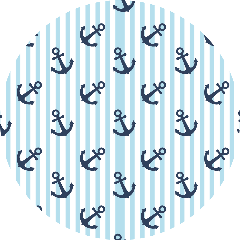 乙烯基地毯海洋锚图案 - TenStickers