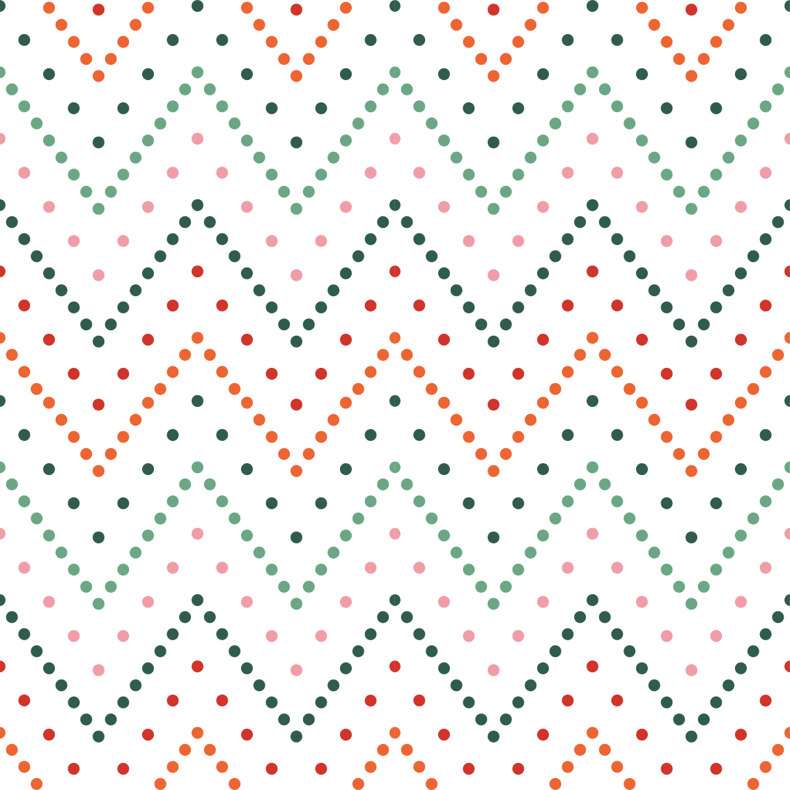 乙烯基地毯呈现多彩人字纹图案 - TenStickers