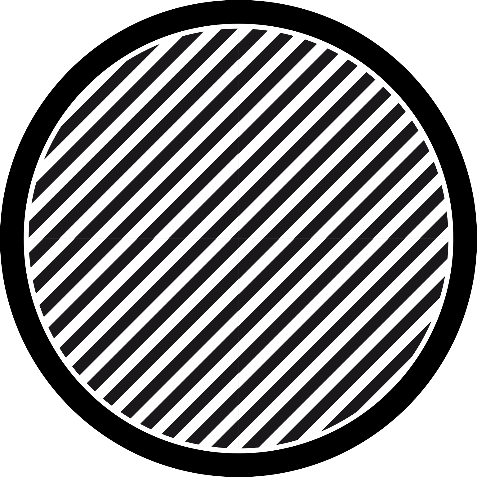 乙烯基地毯条纹单色条纹 - TenStickers