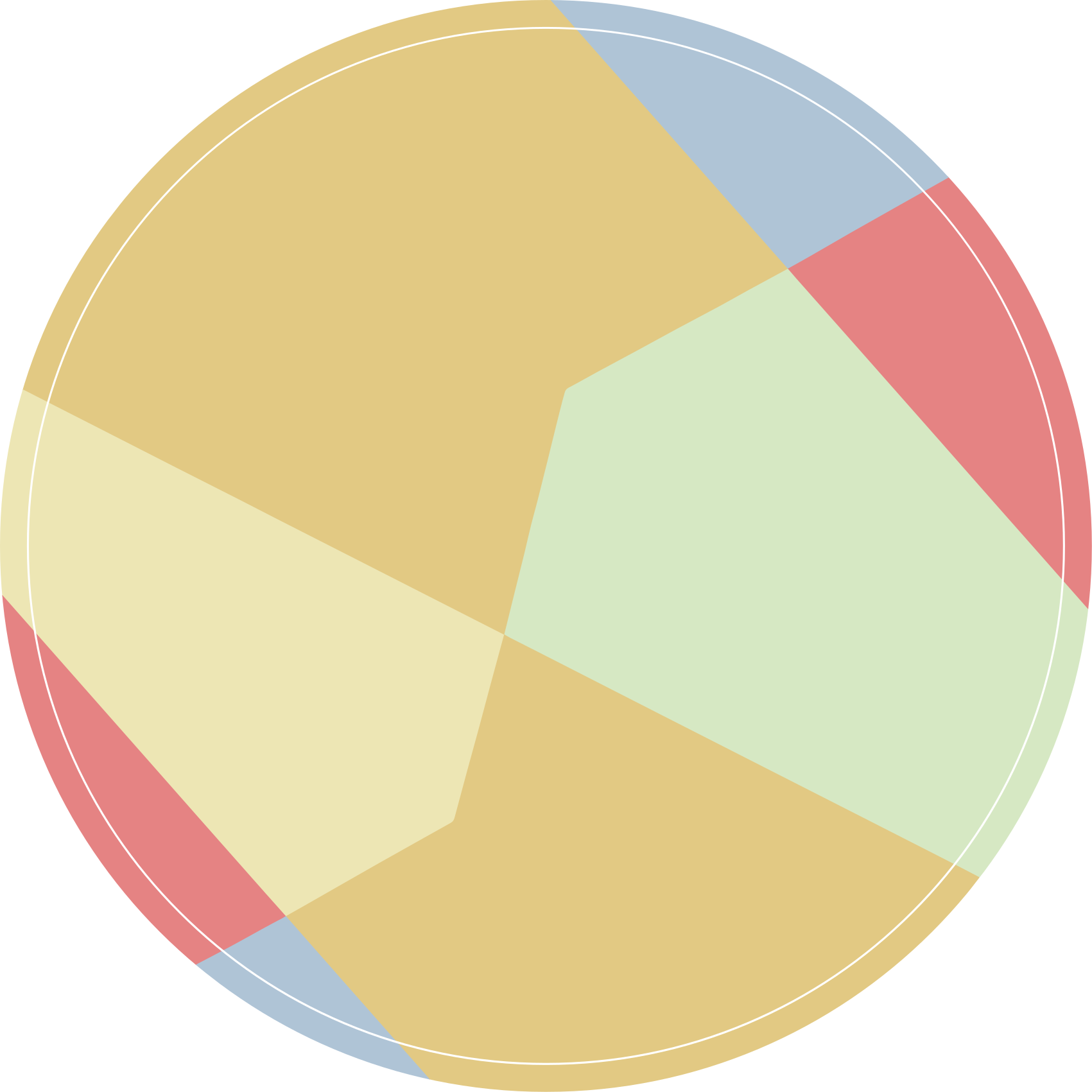 乙烯基地毯几何角彩块 - TenStickers