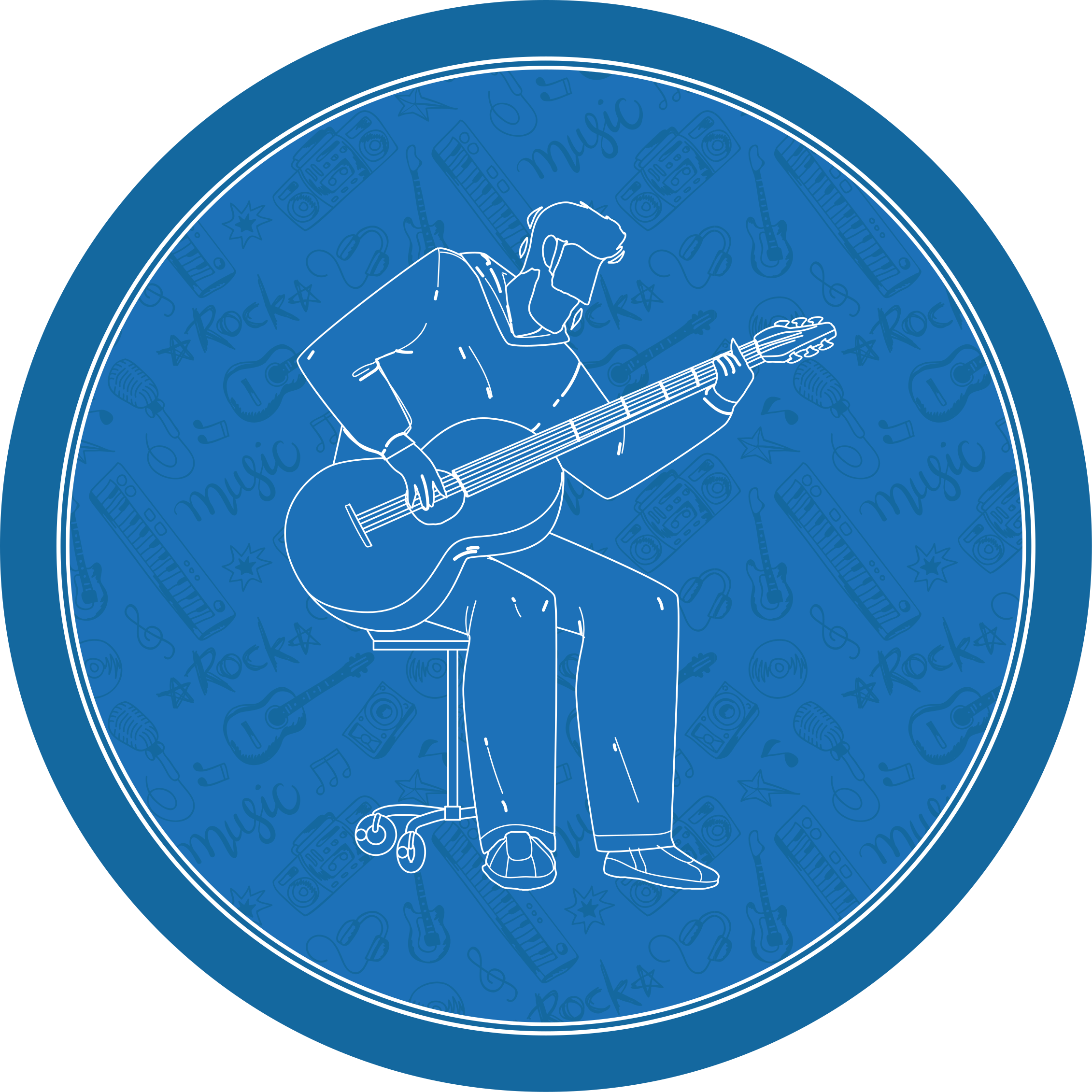 乙烯基地毯质地带来音乐氛围 - TenStickers