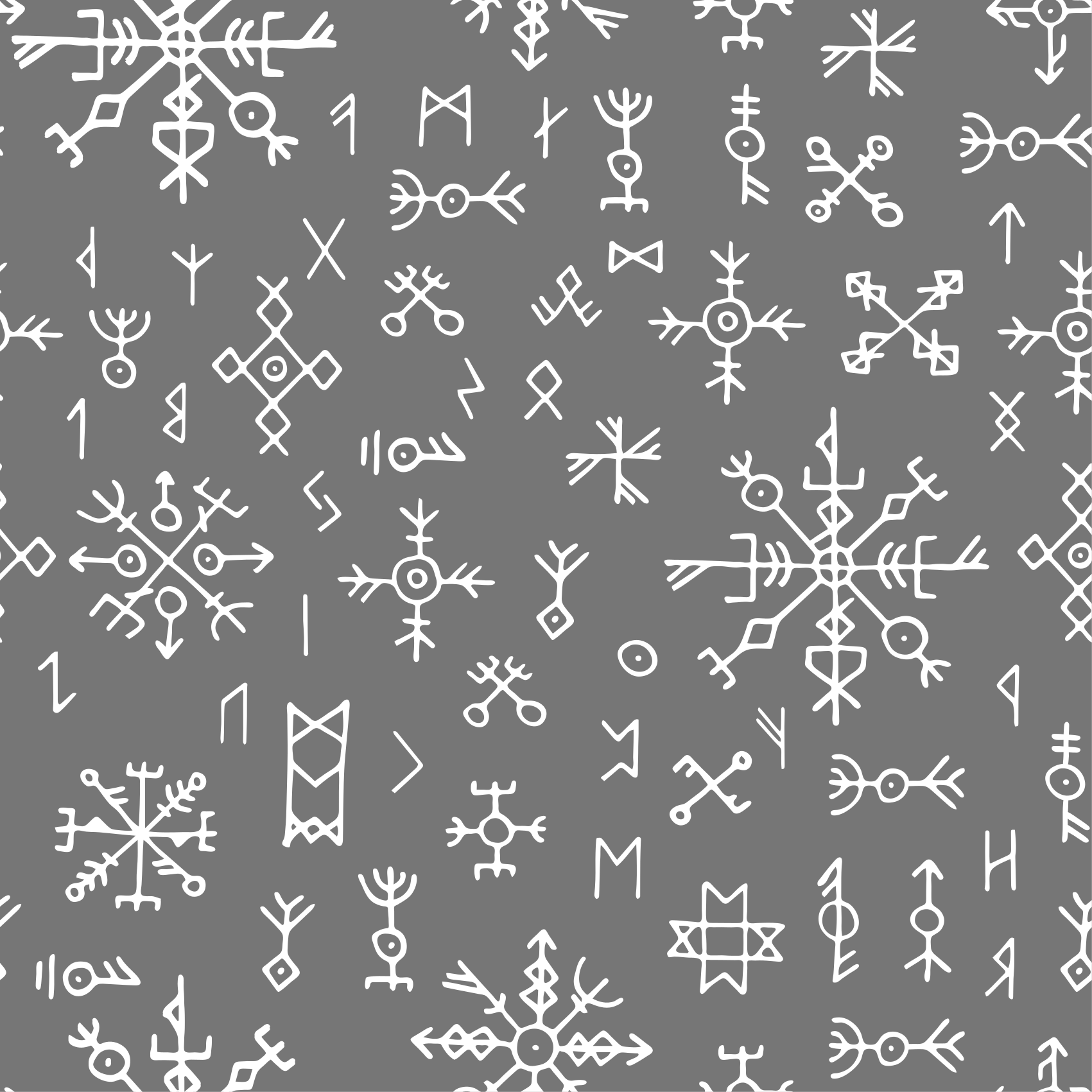 乙烯基地毯几何符号图案 - TenStickers
