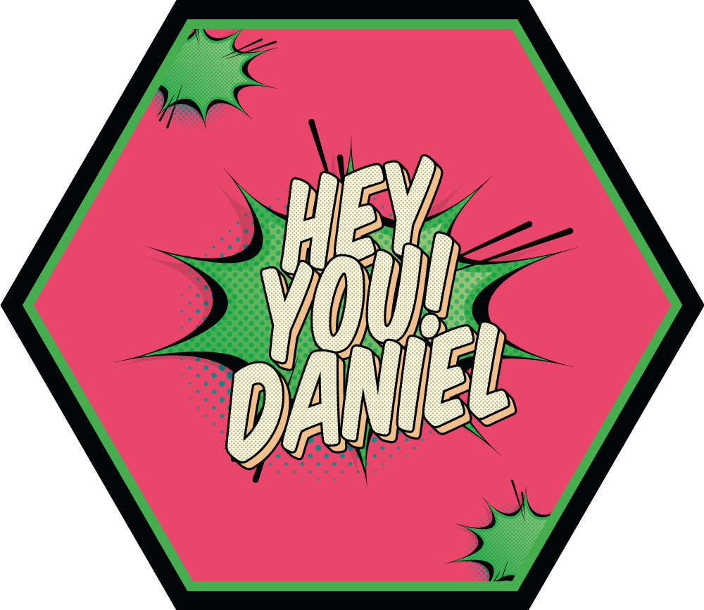 乙烯基地毯名称 漫画风格问候 - TenStickers