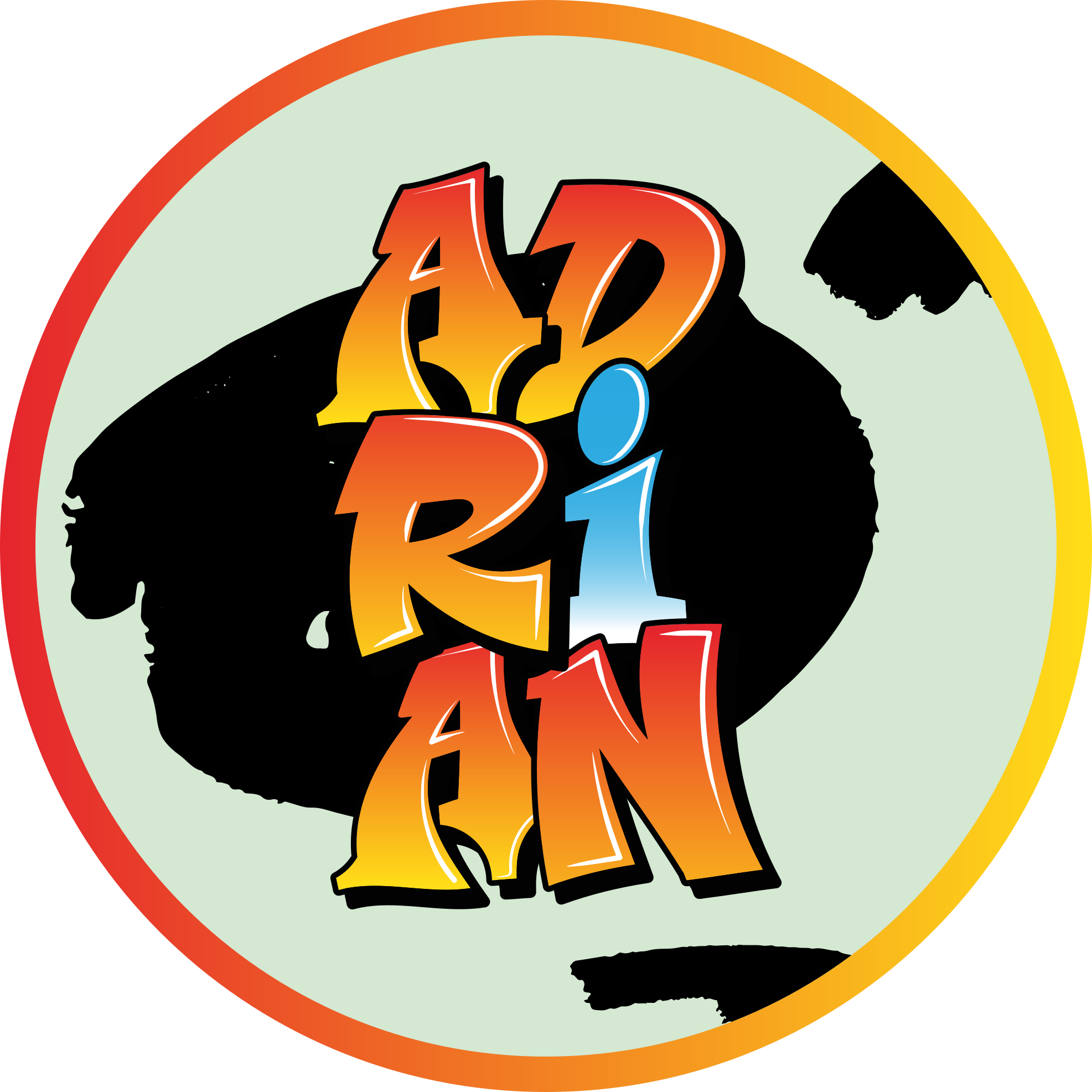 乙烯基地毯名称彩色名称设计 - TenStickers