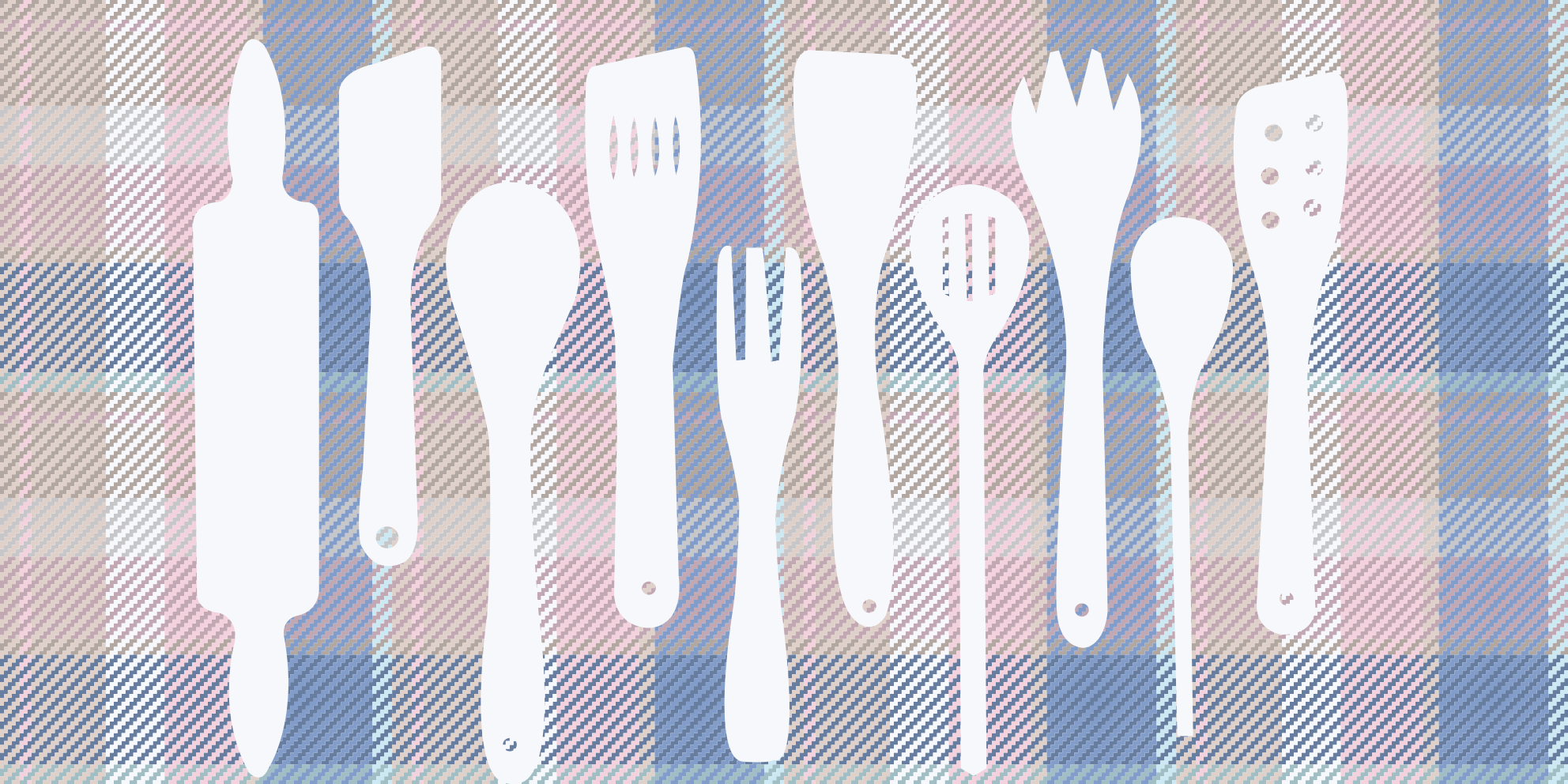 乙烯基厨房地毯烹饪器具轮廓设计 - TenStickers