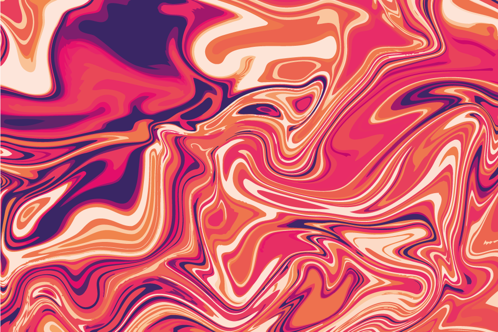 乙烯基地毯生动旋转图案 - TenStickers