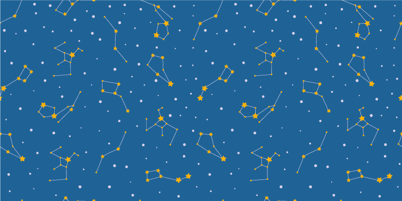 乙烯基地毯星星璀璨夜空 - TenStickers