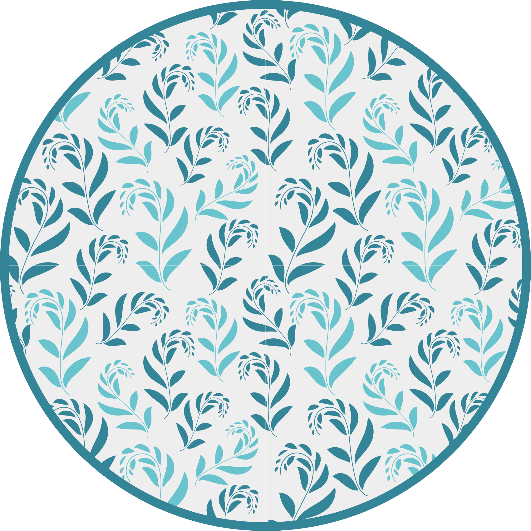 乙烯基花草地毯 灵感来自植物叶子 - TenStickers