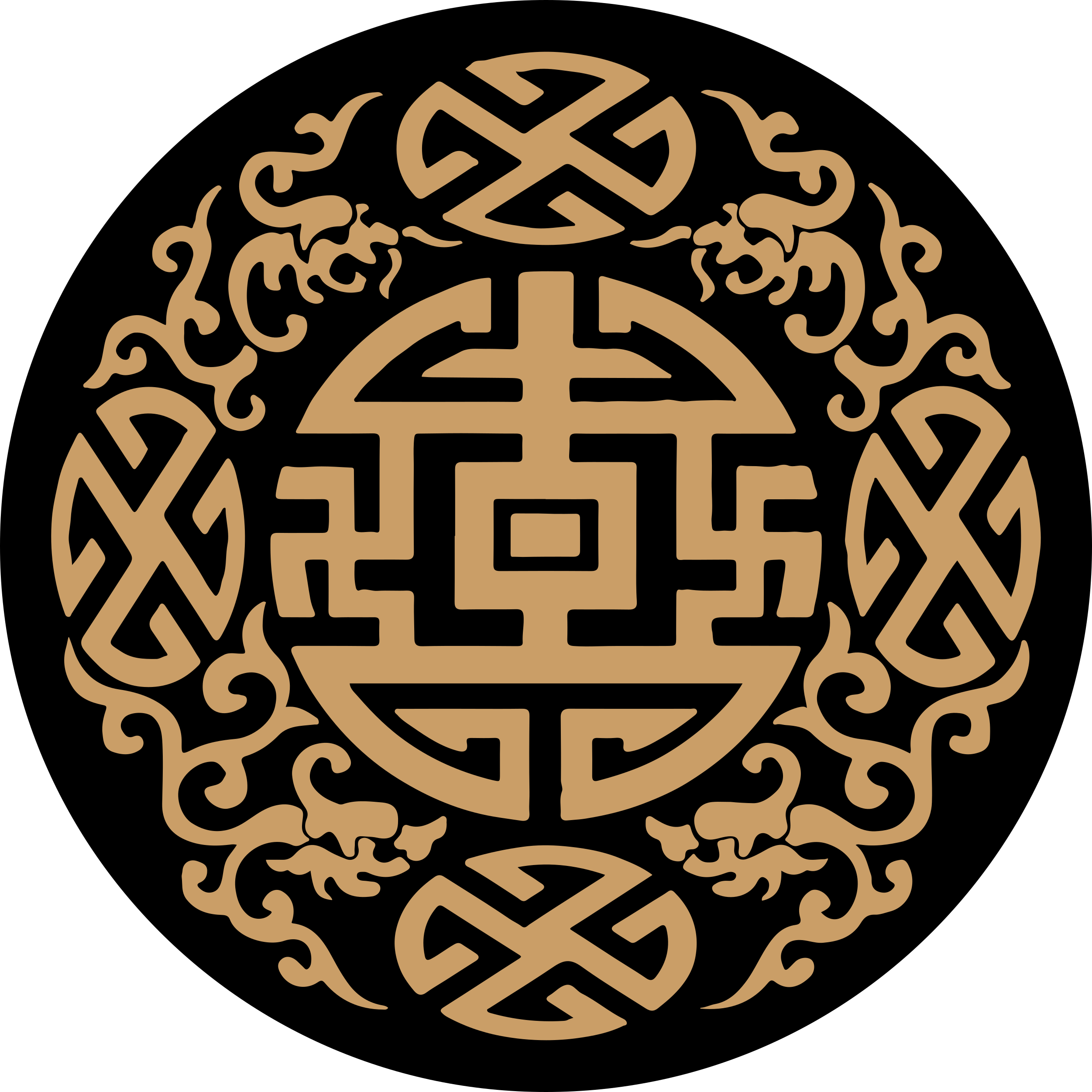 实心禅宗曼陀罗图案曼陀罗乙烯基地毯 - TenStickers