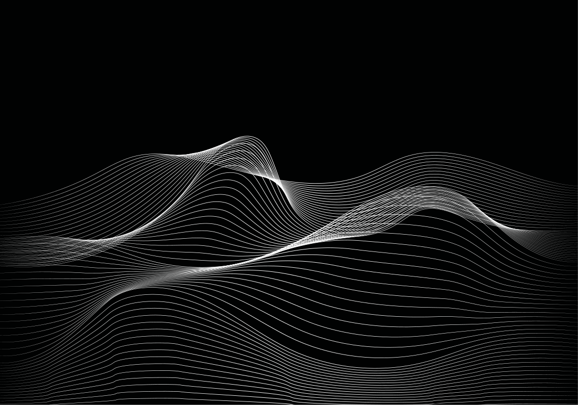 乙烯基地毯流动线条图案 - TenStickers