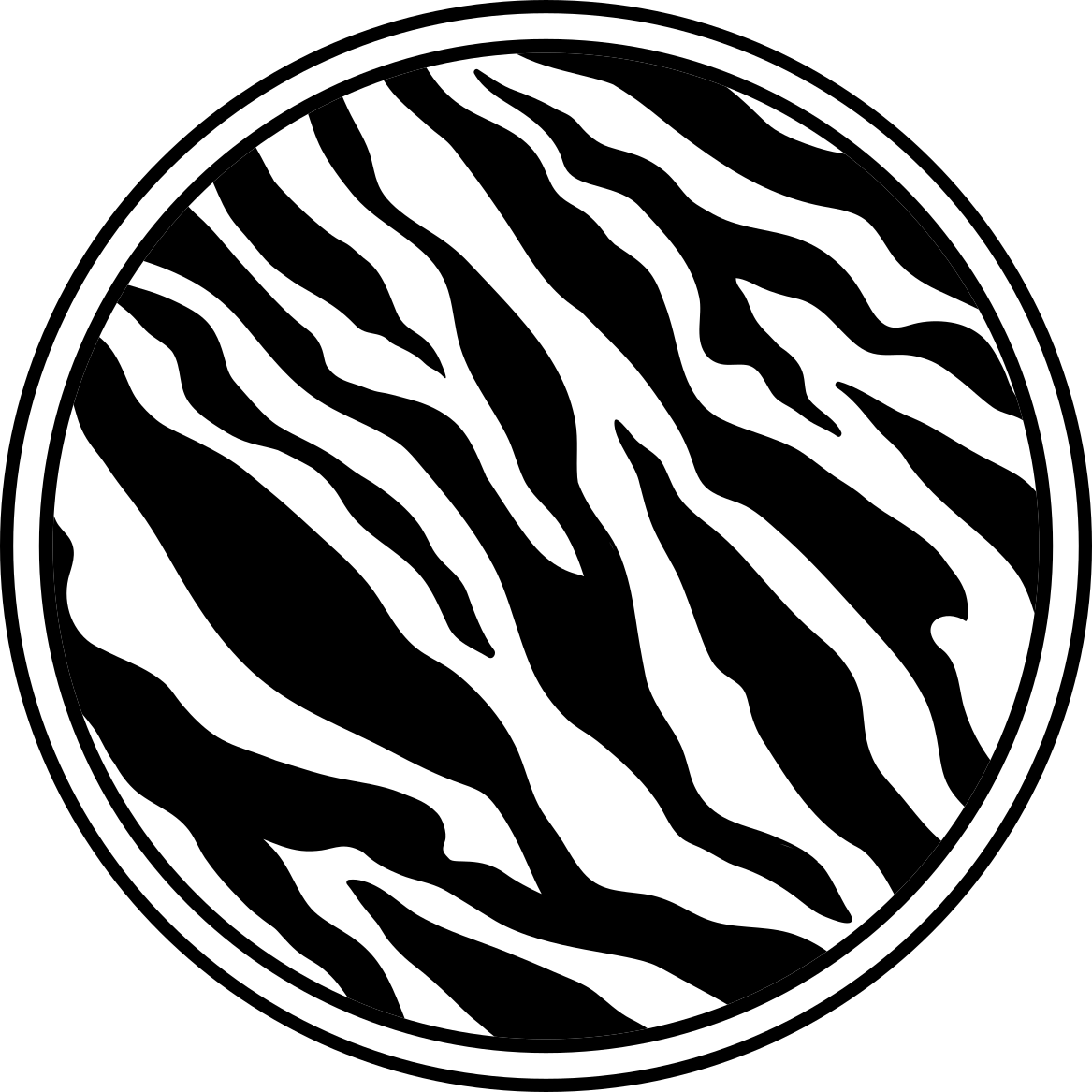乙烯基地毯动物印花时尚斑马纹 - TenStickers