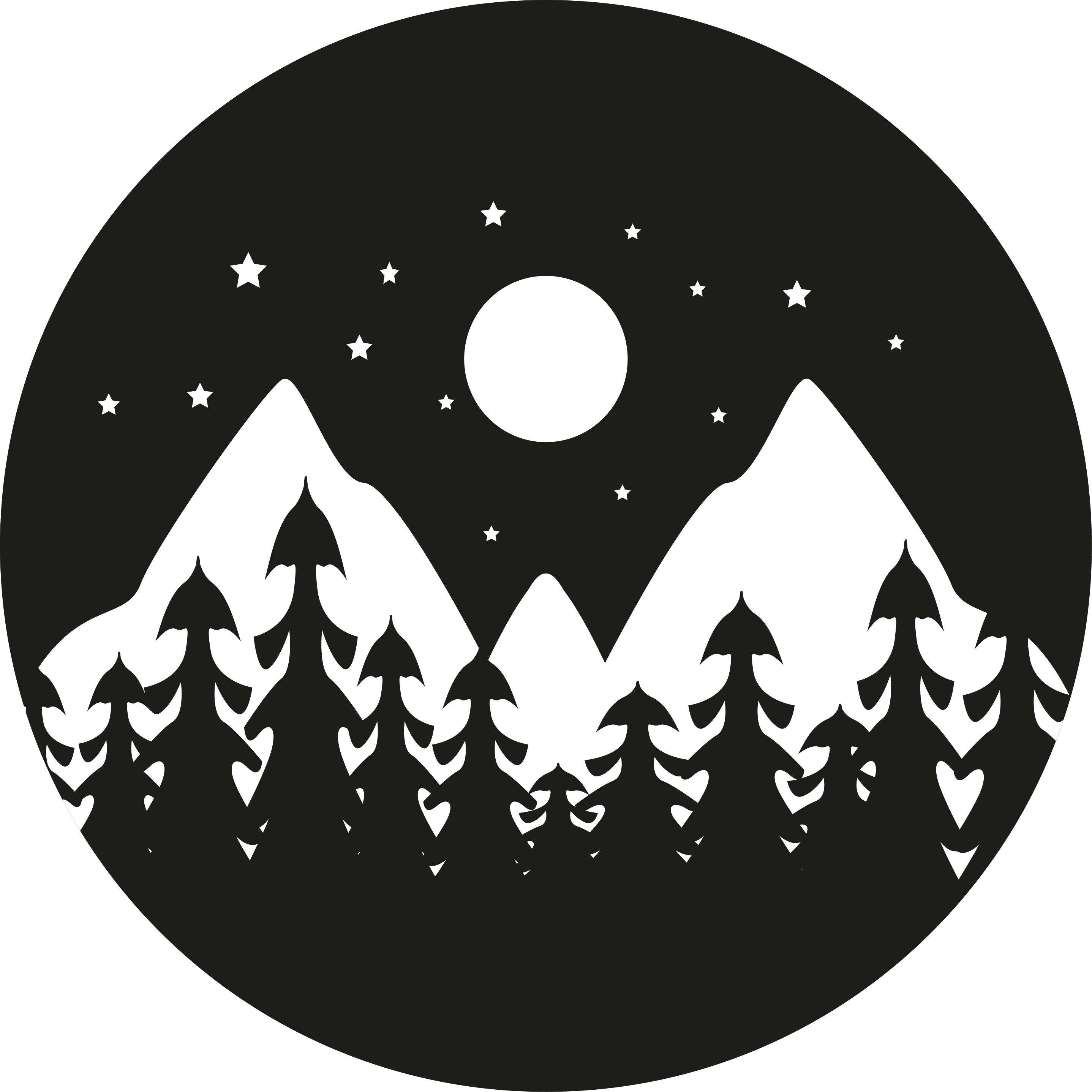 乙烯基地毯特性展现山脉轮廓场景 - TenStickers