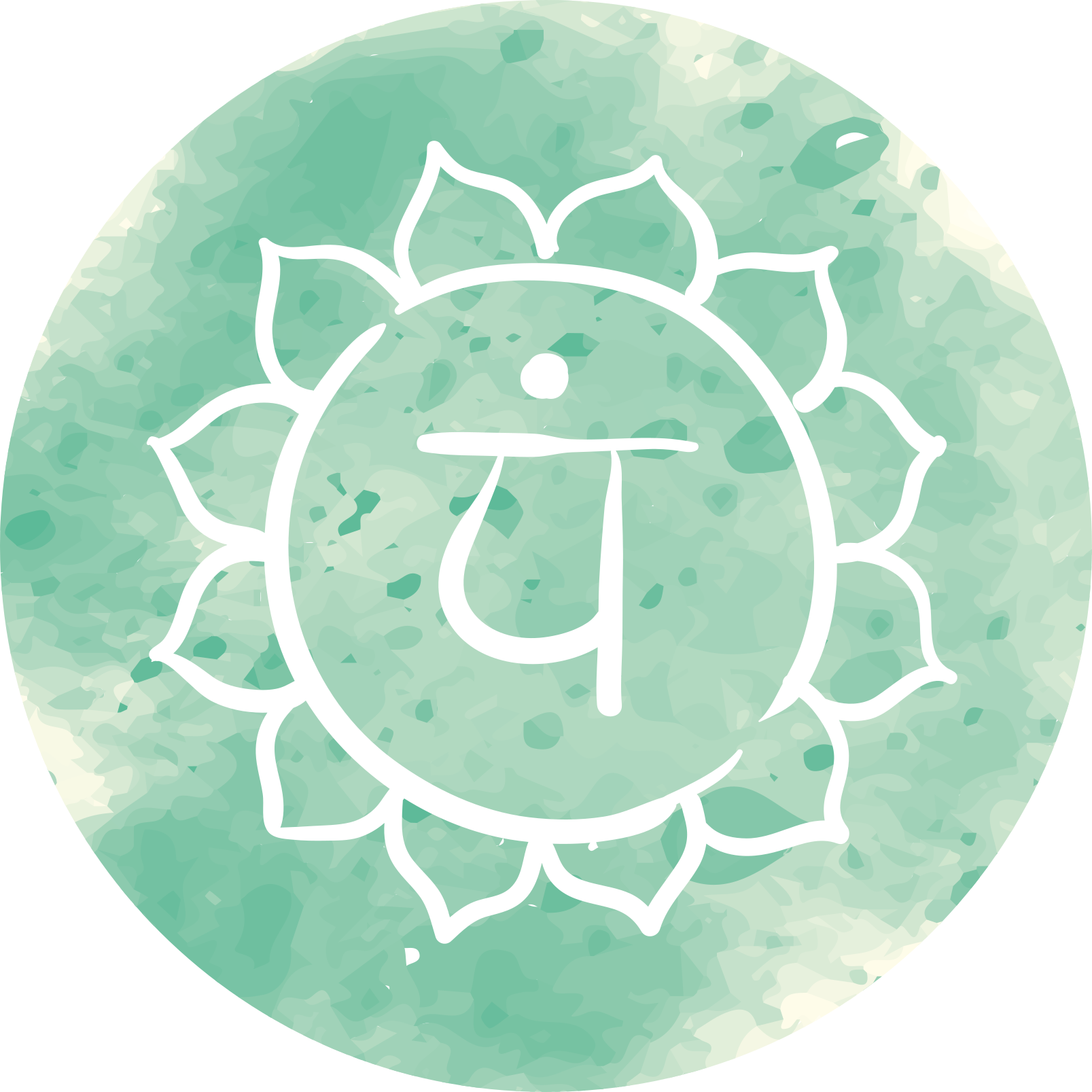 乙烯基地毯与莲花脉轮符号设计 - TenStickers