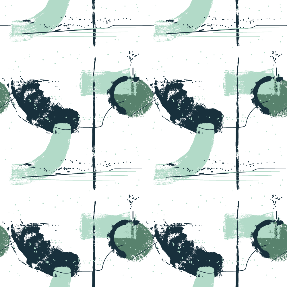 极简主义抽象绿色笔触 - TenStickers