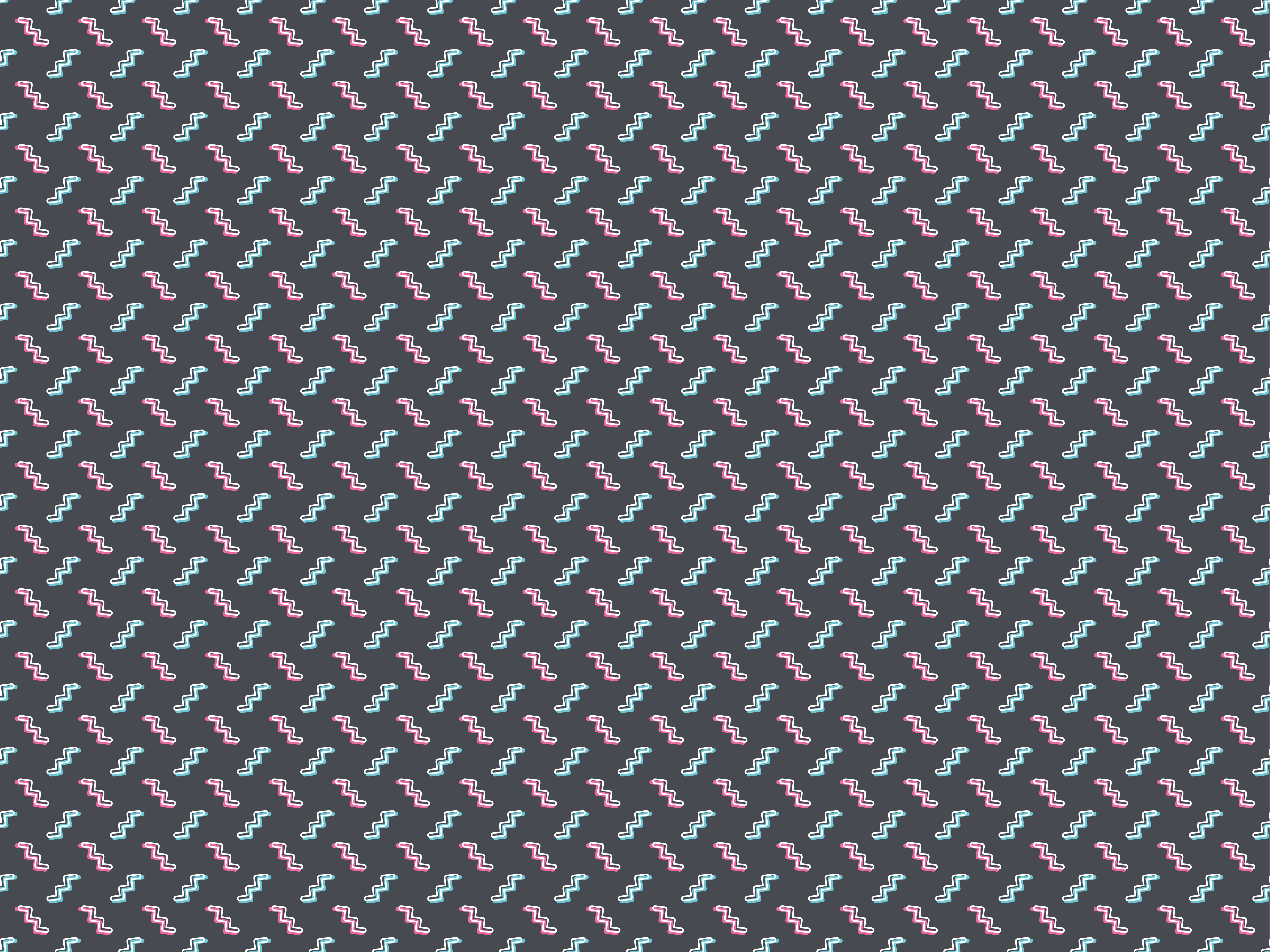 乙烯基地毯色彩丰富的波浪形状 - TenStickers