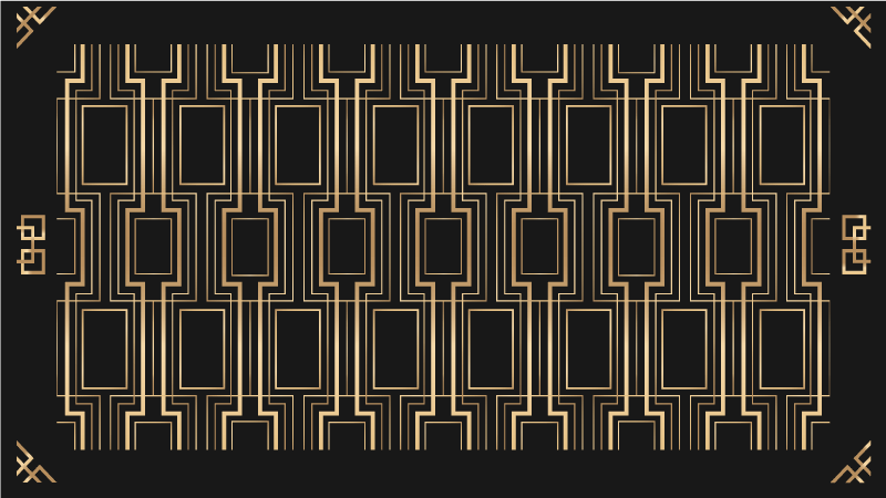 乙烯基地毯优雅几何图案 - TenStickers