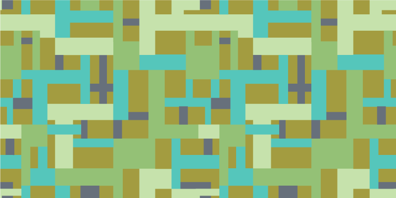 乙烯基地毯几何绿色色块 - TenStickers