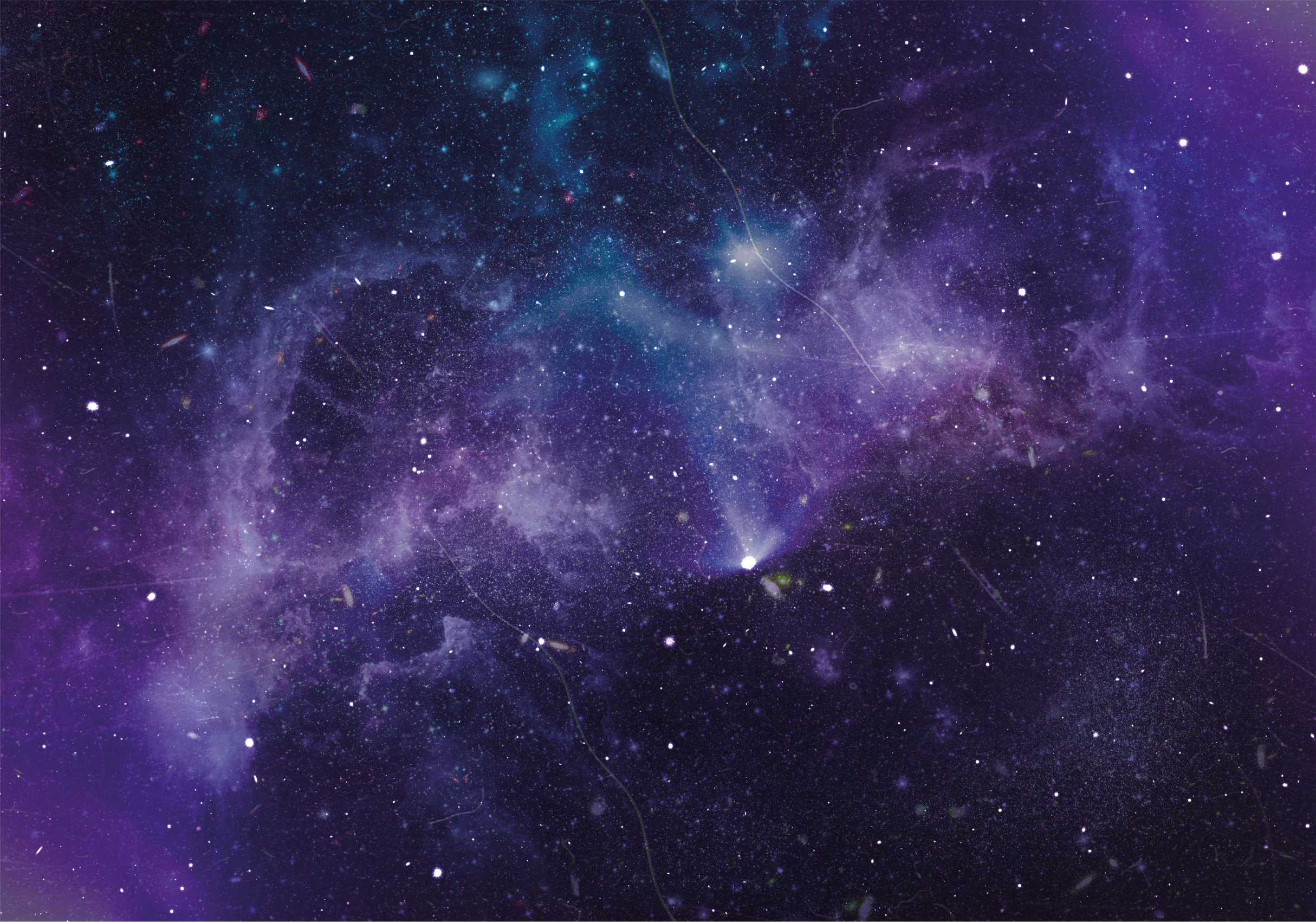 乙烯基地毯星星宇宙银河场景 - TenStickers