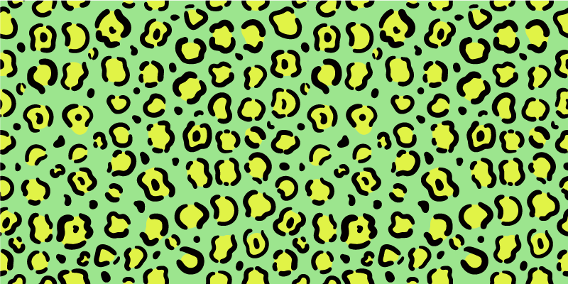 乙烯基地毯动物印花生动豹子图案 - TenStickers