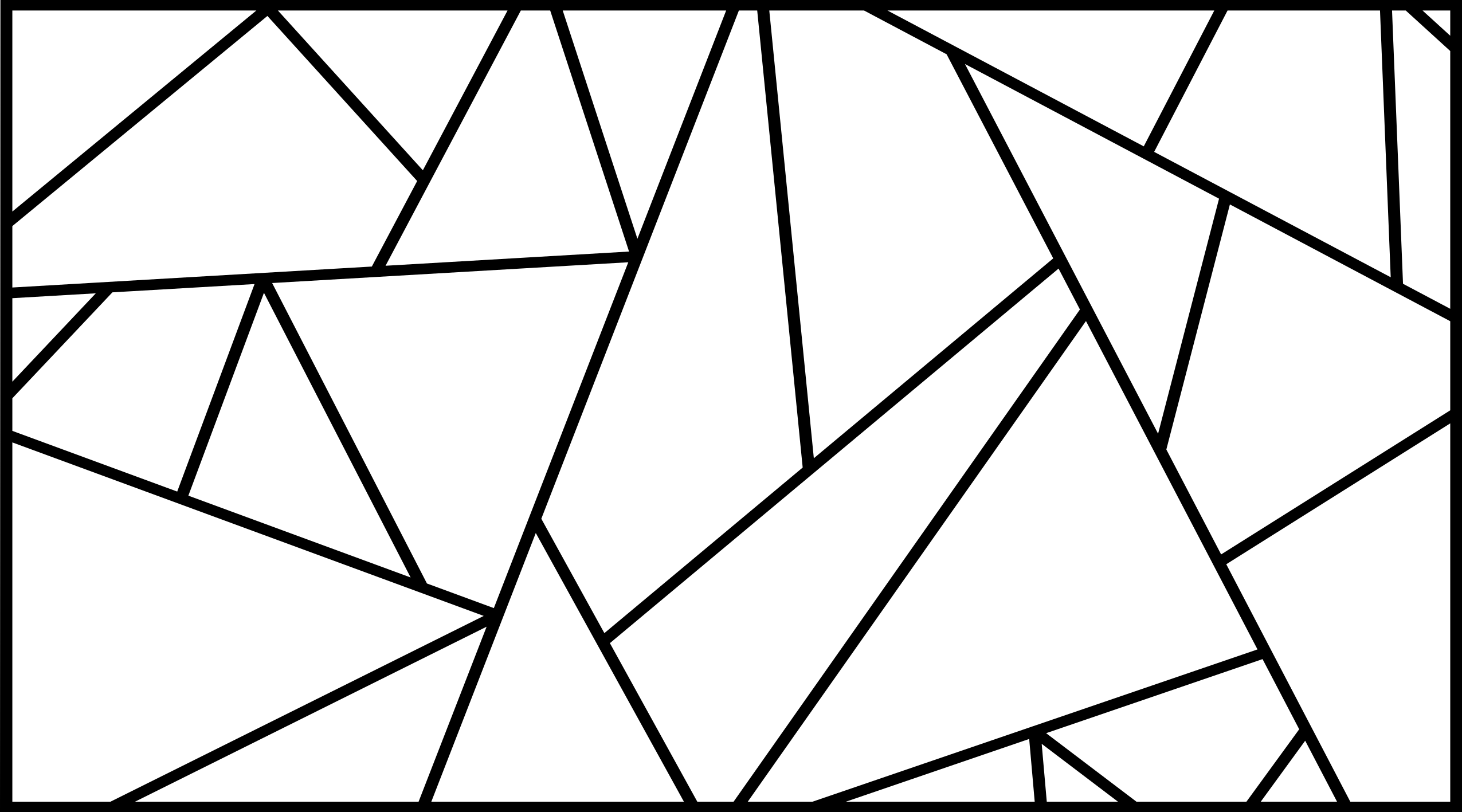 乙烯基地毯几何锐角图案 - TenStickers