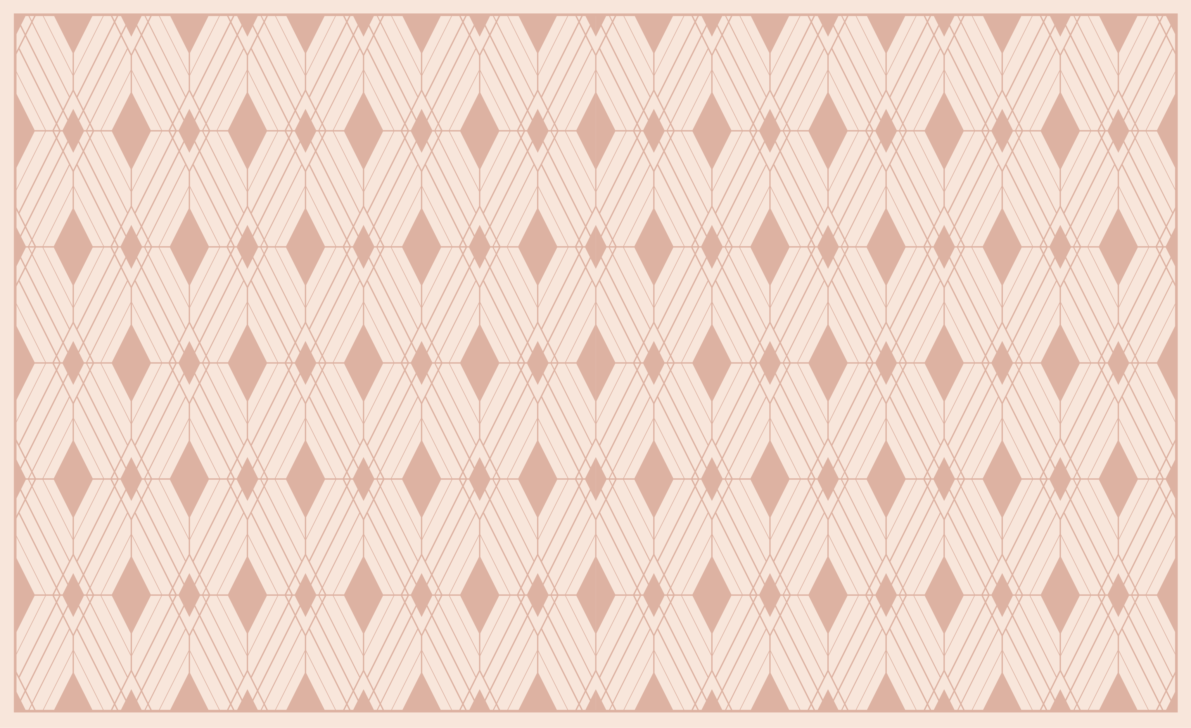 乙烯基地毯采用几何钻石图案设计 - TenStickers