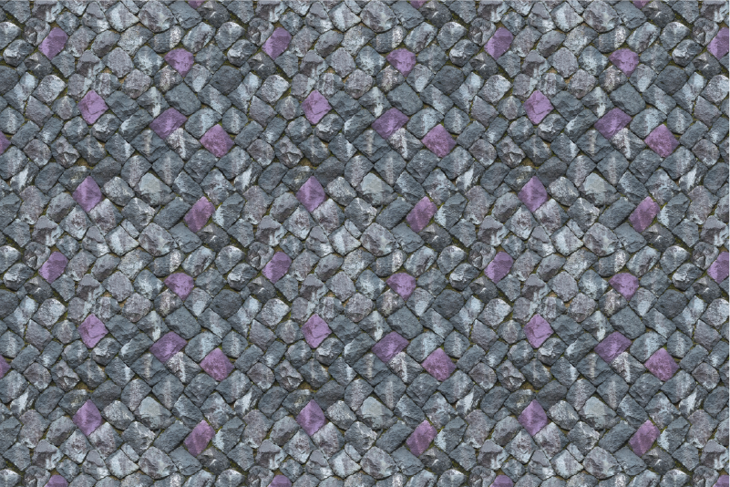 乙烯基地毯 石头效果 灰色铺砖步道 - TenStickers